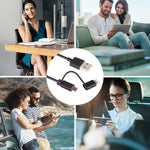 1m MFI 2-in-1 8-Pin- + Micro-USB-2.0-Stecker-auf-USB-Datenkabel zum Synchronisieren und Laden