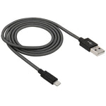 Netzartiger Metallkopf 8-Pin-auf-USB Daten-/Ladekabel, Kabellänge: 1m