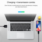 Netzartiger Metallkopf 8-Pin-auf-USB Daten-/Ladekabel, Kabellänge: 1m