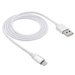 Netzartiger Metallkopf 8-Pin-auf-USB Daten-/Ladekabel, Kabellänge: 1m
