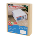 WLX-899 30W USB-Ladegerät 5V 6A Ausgang 3,5A Max Hochgeschwindigkeits 6-Port USB-Ladegerät mit Digitalanzeige & 1,5m Kabel, WLX-899