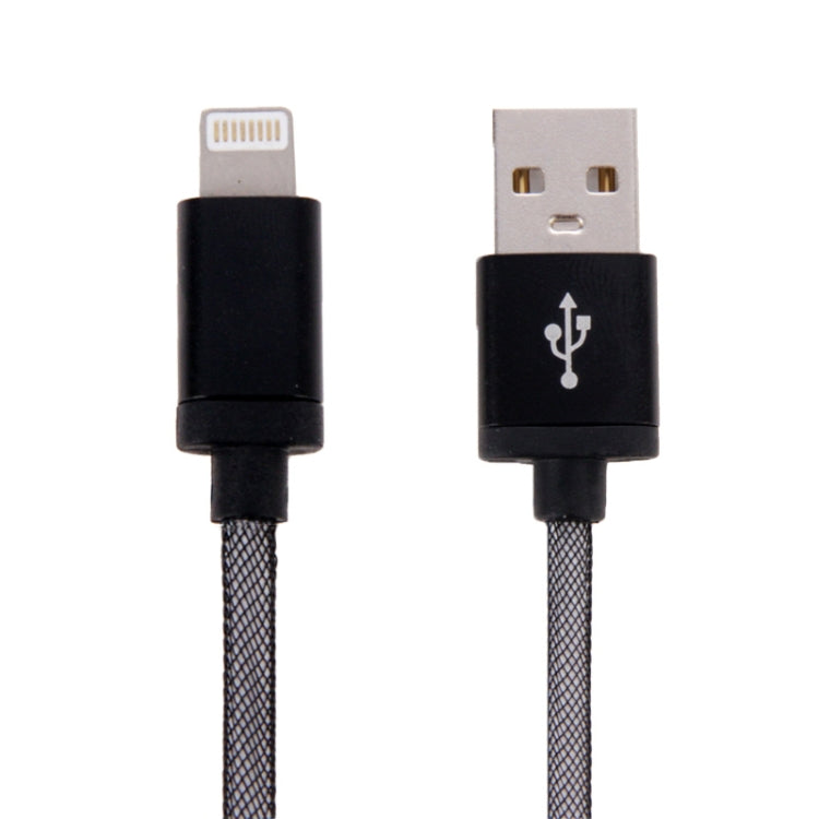 Netzstil Metallkopf 8 Pin zu USB Daten- / Ladekabel, Kabellänge: 25cm