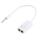 3,5 mm Aux-Audio-Splitterkabel, kompatibel mit Telefonen, Tablets, Kopfhörern, MP3-Player, Auto-/Heim-Stereoanlage & mehr