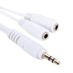Aux-Audiokabel Kopfhörer Ohrhörer Splitter Adapter, kompatibel mit Telefonen, Tablets, Kopfhörern, MP3-Player, Auto-/Heim-Stereoanlage & mehr