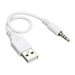 USB zu 3,5mm Klinke Daten-Sync & Ladekabel für iPod Shuffle 1., 2. & 3. Generation, Länge: 15,5cm