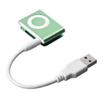 USB zu 3,5mm Klinke Daten-Sync & Ladekabel für iPod Shuffle 1., 2. & 3. Generation, Länge: 15,5cm