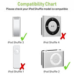 USB zu 3,5mm Klinke Daten-Sync & Ladekabel für iPod Shuffle 1., 2. & 3. Generation, Länge: 15,5cm