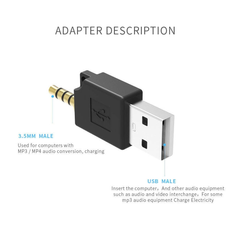 Für iPod Shuffle 3. / 2. USB Daten-Dock Ladeadapter, Länge: 4,6cm