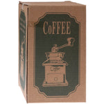 Manuelle Kaffeemühle mit Holzständer und Schale, antike Handkaffeemühle aus Holz
