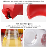 Ölflasche mit automatischem Deckelöffner aus Glas