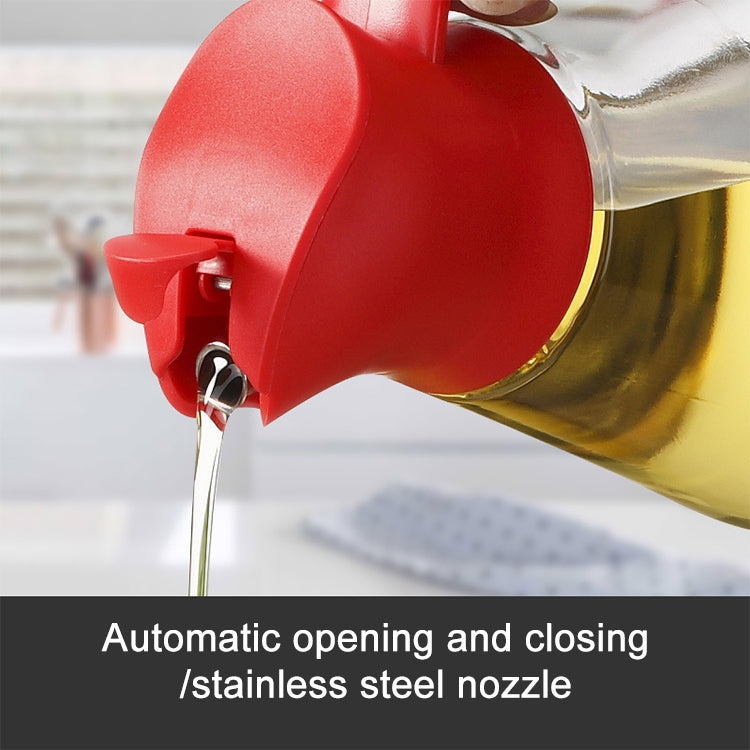 Ölflasche mit automatischem Deckelöffner aus Glas