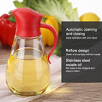 Ölflasche mit automatischem Deckelöffner aus Glas
