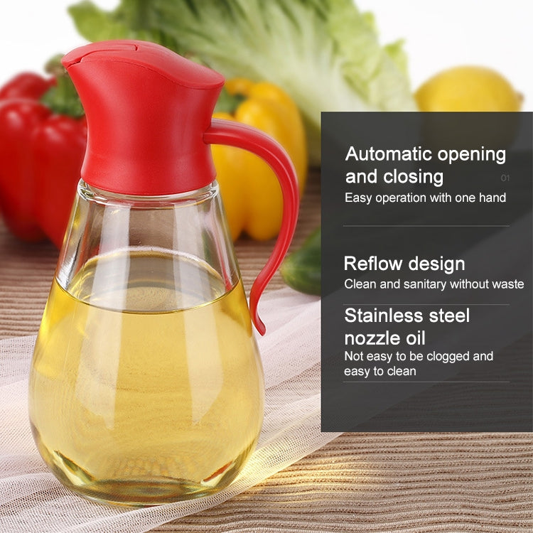 Ölflasche mit automatischem Deckelöffner aus Glas