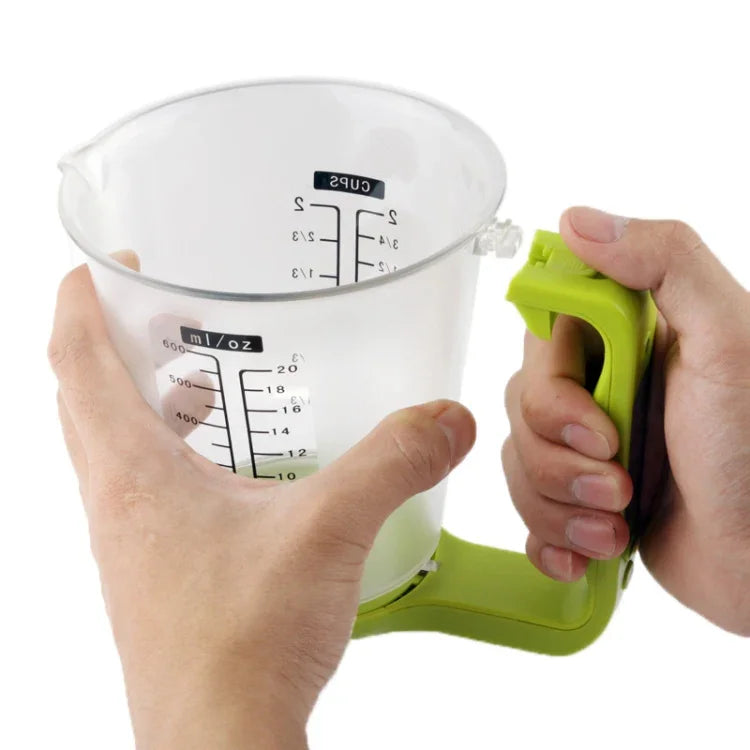 Digitale Waage mit Messbecher / Thermometer, Grün