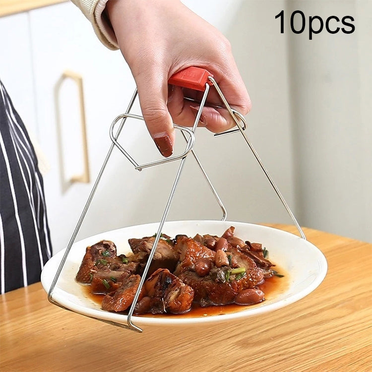 10 Stück hochwertiger Edelstahl-Topfclip, Topfclip für die Küche