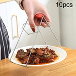 10 Stück hochwertiger Edelstahl-Topfclip, Topfclip für die Küche