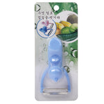Messerförmiger Obst- und Gemüseschäler mit strapazierfähigem ABS-Griff, messerförmiges Schälmesser