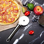 LsCook Edelstahl runder Pizzaschneider, einzelnes Rad
