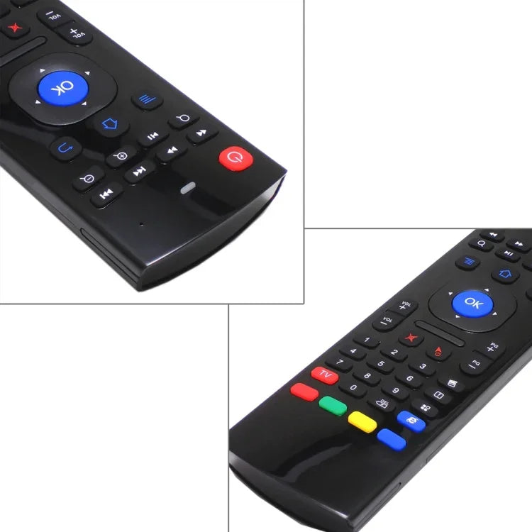 MX3 Air Mouse Kabellose 2,4-GHz-Fernbedienungstastatur mit Browser-Shortcuts für Android TV Box / Mini-PC, Air Mouse