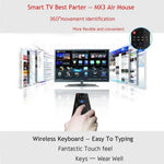 MX3 Air Mouse Kabellose 2,4-GHz-Fernbedienungstastatur mit Browser-Shortcuts für Android TV Box / Mini-PC, Air Mouse