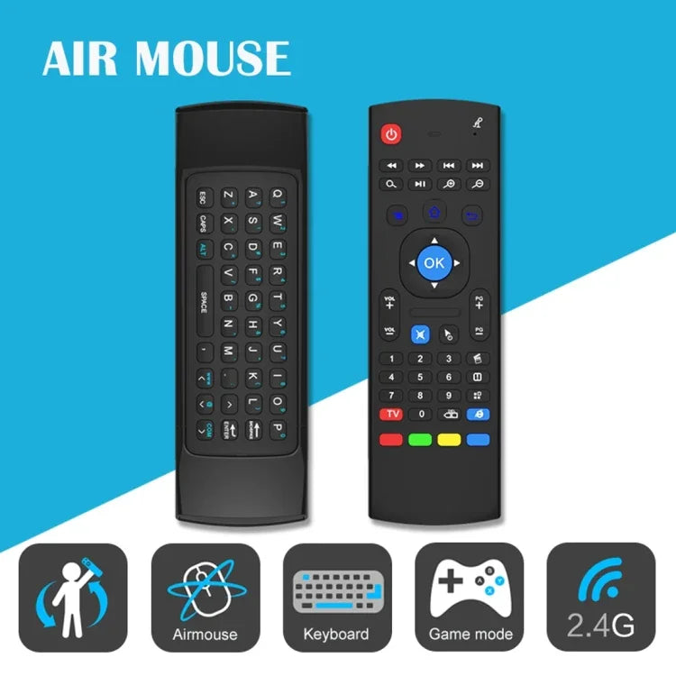MX3 Air Mouse Kabellose 2,4-GHz-Fernbedienungstastatur mit Browser-Shortcuts für Android TV Box / Mini-PC, Air Mouse