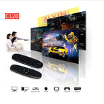 C120 T10 Fly Air Maus 2,4GHz Wiederaufladbare kabellose Tastatur Fernbedienung für Android TV Box / PC, kabellose Tastatur