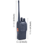 2 Stück BAOFENG BF-888S Tragbares CB Funkgerät Walkie Talkie Retevis UHF 5W 16CH Radio FM Transceiver
