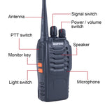 2 Stück BAOFENG BF-888S Tragbares CB Funkgerät Walkie Talkie Retevis UHF 5W 16CH Radio FM Transceiver