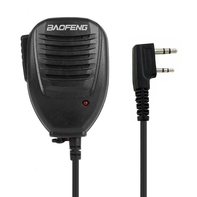 Baofeng Clip-Lautsprecher-Mikrofon für Walkie Talkies, 3,5mm + 2,5mm Ohrhörer + Mikrofon Stecker, Mikrofon