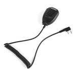 Baofeng Clip-Lautsprecher-Mikrofon für Walkie Talkies, 3,5mm + 2,5mm Ohrhörer + Mikrofon Stecker, Mikrofon
