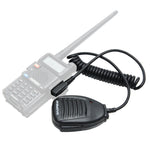 Baofeng Clip-Lautsprecher-Mikrofon für Walkie Talkies, 3,5mm + 2,5mm Ohrhörer + Mikrofon Stecker, Mikrofon