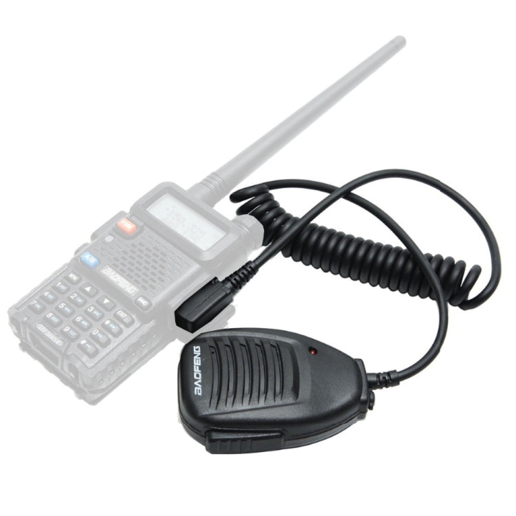 Baofeng Clip-Lautsprecher-Mikrofon für Walkie Talkies, 3,5mm + 2,5mm Ohrhörer + Mikrofon Stecker, Mikrofon