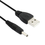 USB-Stecker zu DC 3,5 x 1,35 mm Stromkabel, Länge: 1,2 m, Länge: 60 cm