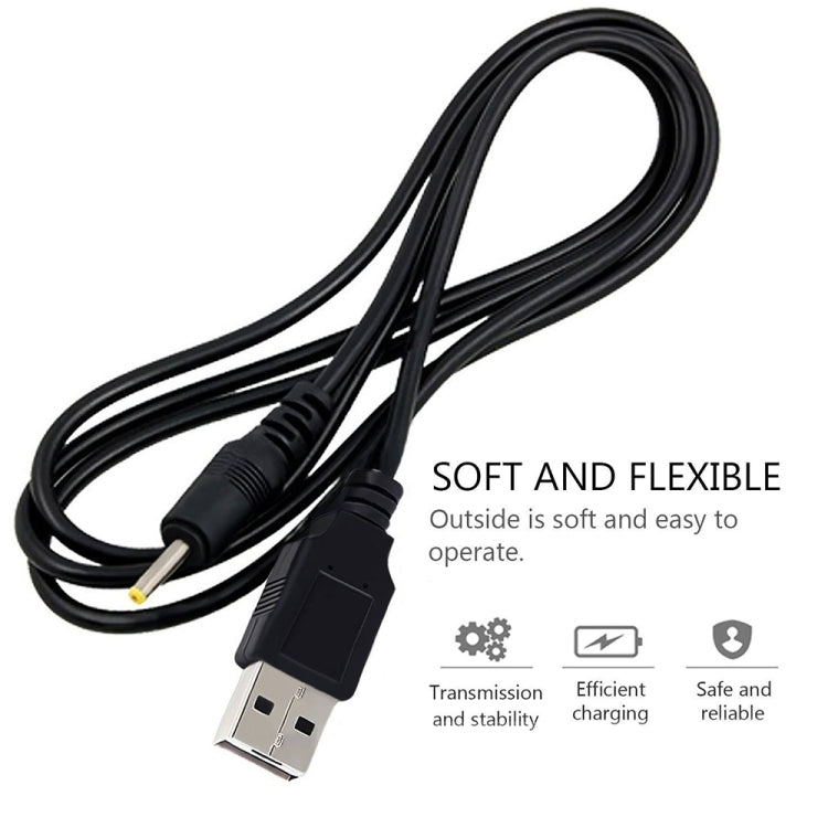 USB-Stecker zu DC 2,5 x 0,7 mm Stromkabel, Länge: 1,2 m