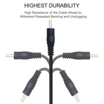 USB-Stecker zu DC 2,5 x 0,7 mm Stromkabel, Länge: 1,2 m