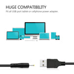 USB-Stecker zu DC 2,5 x 0,7 mm Stromkabel, Länge: 1,2 m