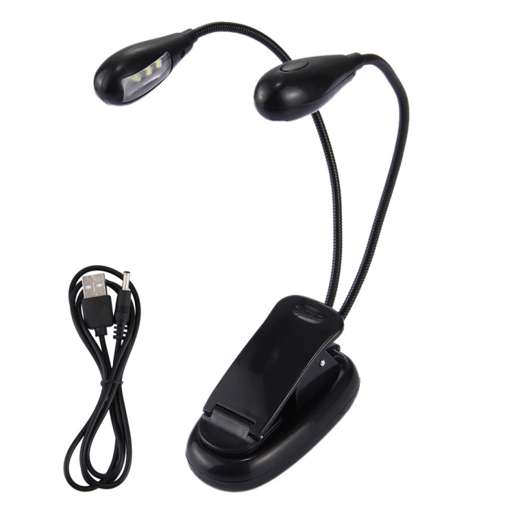 Doppelarm Clip-On LED-Licht Zum Lesen Camping Wandern