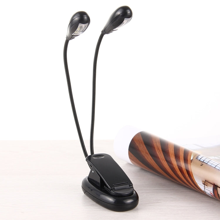 Doppelarm Clip-On LED-Licht Zum Lesen Camping Wandern