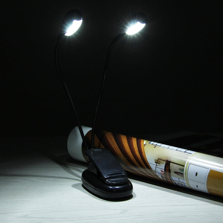Doppelarm Clip-On LED-Licht Zum Lesen Camping Wandern