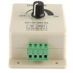 Einfarbiger Dimmschalter LED Dimmer Controller für Lichtstreifen DC12-24V, Ausgangsstrom: 8A