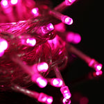 100-LED-Lichterkette mit Controller, Blink-, Überblendungs- und Verfolgungseffekt, 220 V AC, EU-Stecker, grünes Licht, weißes Licht, rotes Licht, oranges Licht, blaues Licht, pinkes Licht, lila Licht, gelbes Licht