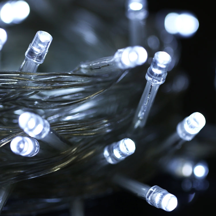 100-LED-Lichterkette mit Controller, Blink-, Überblendungs- und Verfolgungseffekt, 220 V AC, EU-Stecker, grünes Licht, weißes Licht, rotes Licht, oranges Licht, blaues Licht, pinkes Licht, lila Licht, gelbes Licht