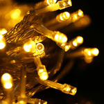 100-LED-Lichterkette mit Controller, Blink-, Überblendungs- und Verfolgungseffekt, 220 V AC, EU-Stecker, grünes Licht, weißes Licht, rotes Licht, oranges Licht, blaues Licht, pinkes Licht, lila Licht, gelbes Licht