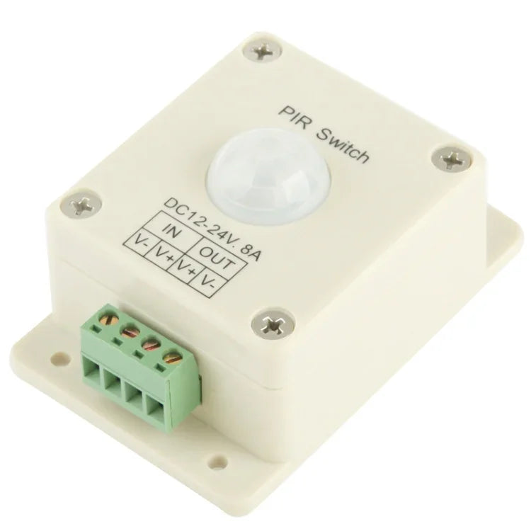 DC 12V-24V 8A PIR-Schalter Infrarot-Controller Bewegungssensor-Schalter für LED-Licht