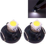 2 PCS T3 White Light 0.1W 5LM 1 LED SMD 3528 LED Instrument Light Bulb Dashboard Light for Vehicles, DC 12V, T3 0.1W