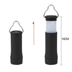 LED Flashlight Camping Lamp Handy Aluminum Ultra Bright Telescopic Torch with Clip