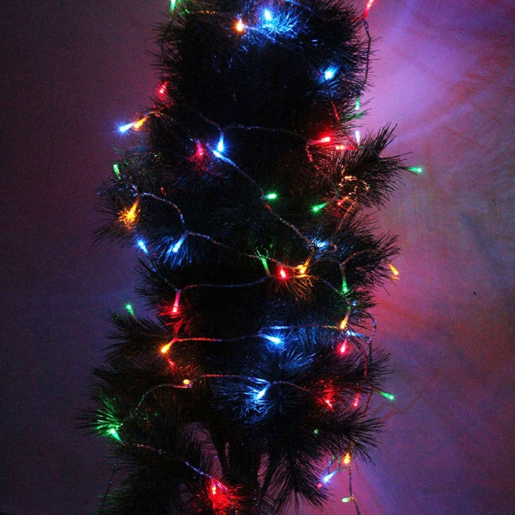 Für Weihnachtsfeier, 80 LED, RGB-Licht, batteriebetrieben
