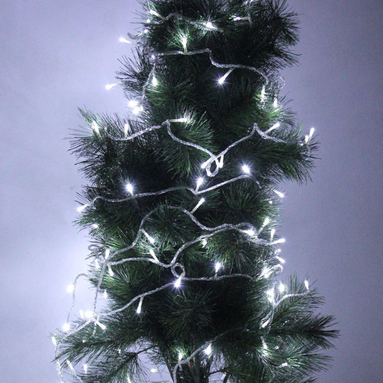 Für Weihnachtsfeier, 100 LED weiße Lichterkette, mit 8-Funktionen-Controller, 220V, UK-Stecker