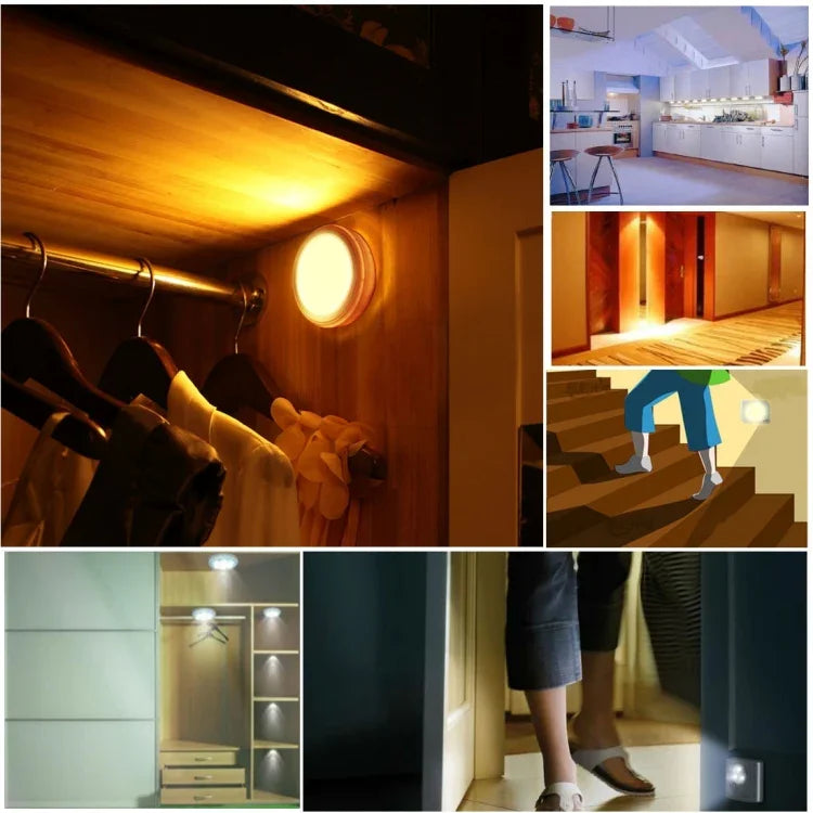 6er LED-Leuchte für Gehwege, Flure, Treppen, Schränke