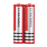 2 Stück UltraFire 18650 3000mAh 3,7V Lang anhaltender wiederaufladbarer Lithium-Ionen-Akku, 3000mAh